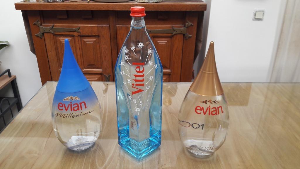 Bouteilles de collection EVIAN VITTEL 2000 2001 - MILLENIUM, Enlèvement ou Envoi, Neuf, Emballage
