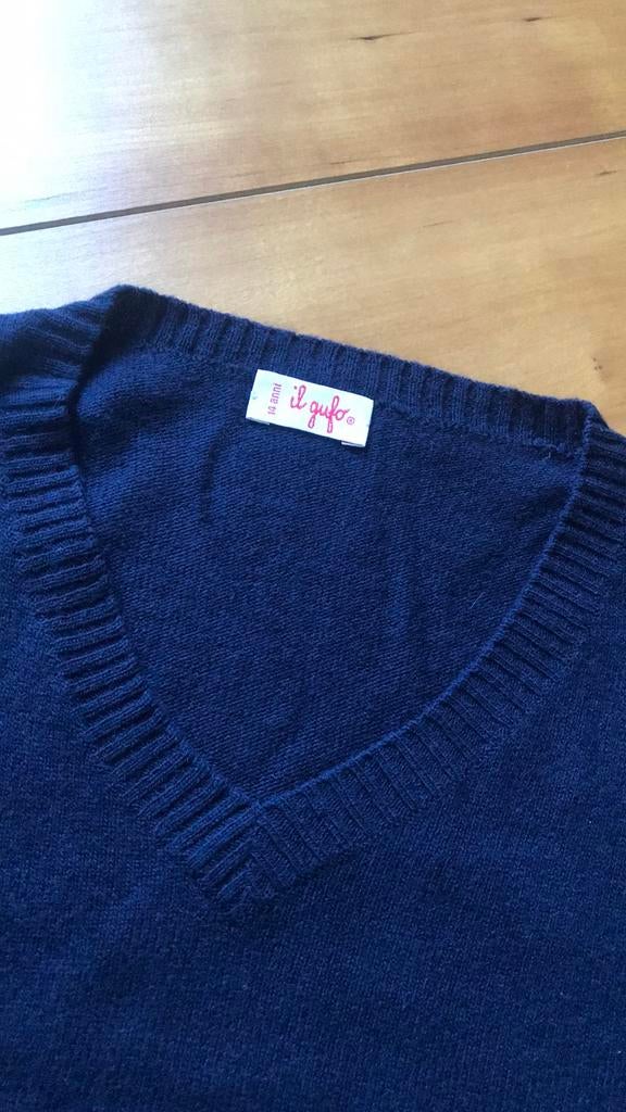 Pull bleu V garçon, Garçon, Enlèvement ou Envoi, Pull ou Veste, Comme neuf