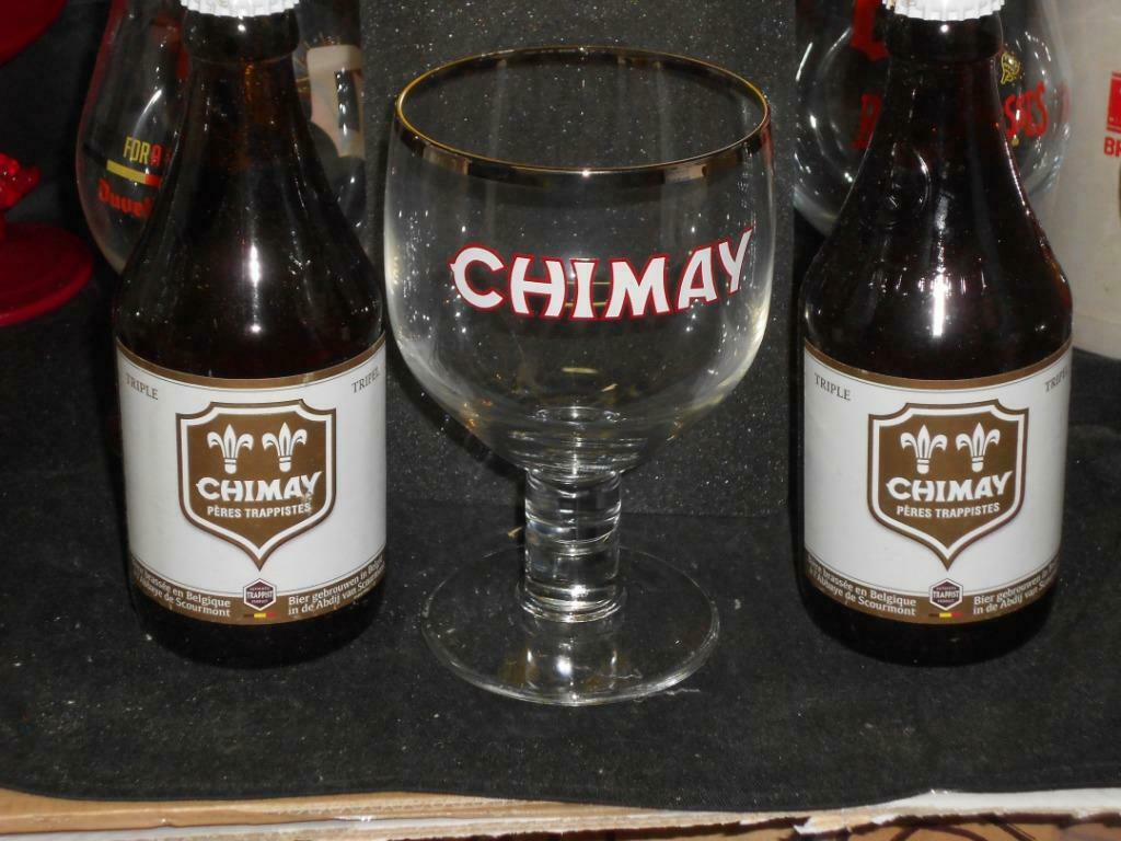 Bierglazen.Chimay.Kipper.Pale -Ale.Whitebread.Dendermonde, Verzamelen, Ophalen of Verzenden, Zo goed als nieuw, Glas of Glazen