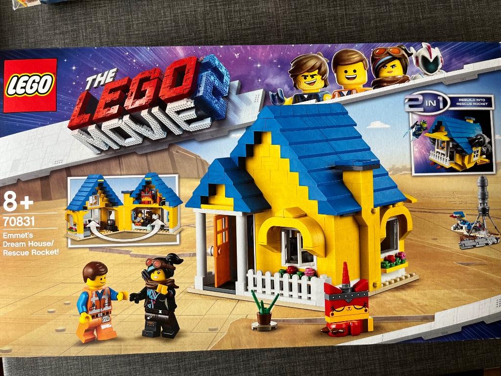 Lego Movie 2 Emmets droomhuis/reddingsraket, Kinderen en Baby's, Speelgoed | Duplo en Lego, Ophalen, Zo goed als nieuw, Complete set