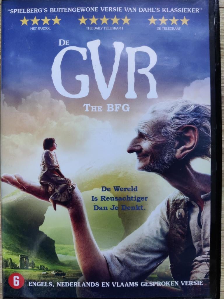 De GVR (2016) (Steven Spielberg, Roald Dahl) DVD, Ophalen of Verzenden, Zo goed als nieuw
