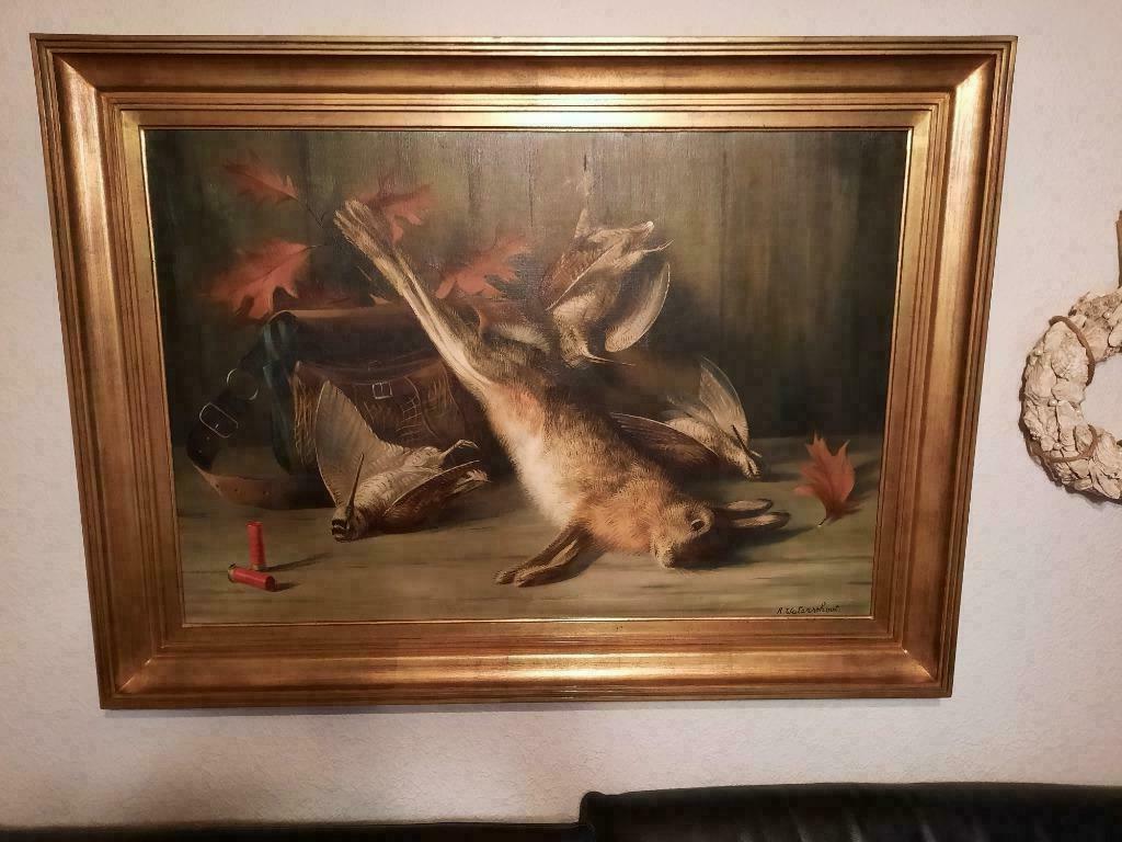 schilderij jachttafereel Alfons Waterschoot, Enlèvement