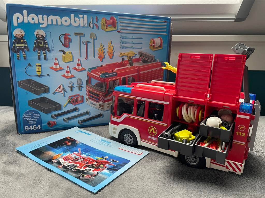 Playmobil City Action camion d’intervention des pompiers, Kinderen en Baby's, Speelgoed |Speelgoedvoertuigen, Zo goed als nieuw