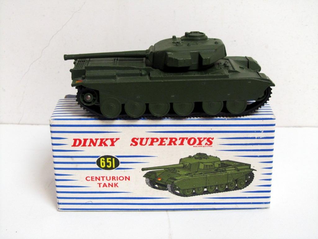 Vintage Dinky Supertoys Centurion Tank N° 651 (1954-70), Ophalen of Verzenden, Zo goed als nieuw, Overige typen