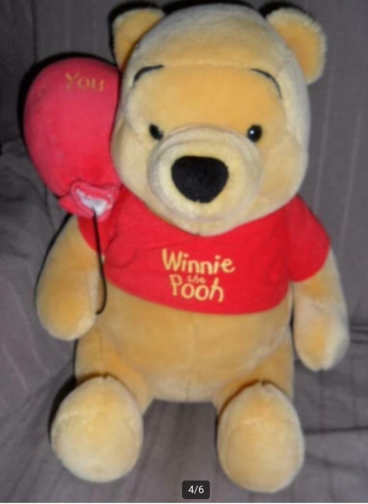 Winnie the pooh mat pluche beer allerlei voor kinderkamer, Ophalen of Verzenden, Beer