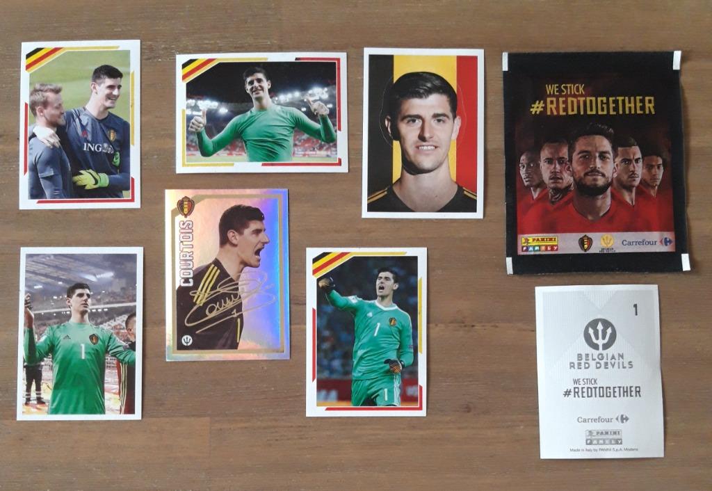 Panini 6 stickers Thibaut Courtois, Enlèvement ou Envoi, Neuf, Affiche, Image ou Autocollant