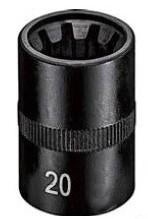 Dopsleutel voor remklauw Porsche 20 mm x 10PT , 38 mm, Verzenden