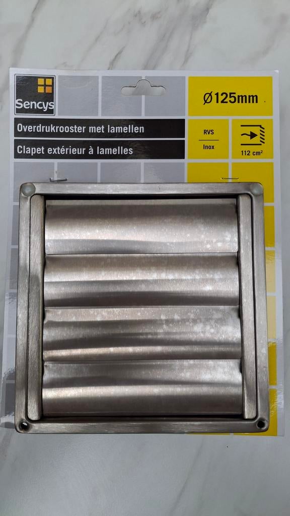 Grille de décompression SENCYS avec ailettes pour flux d'air, Enlèvement, Neuf