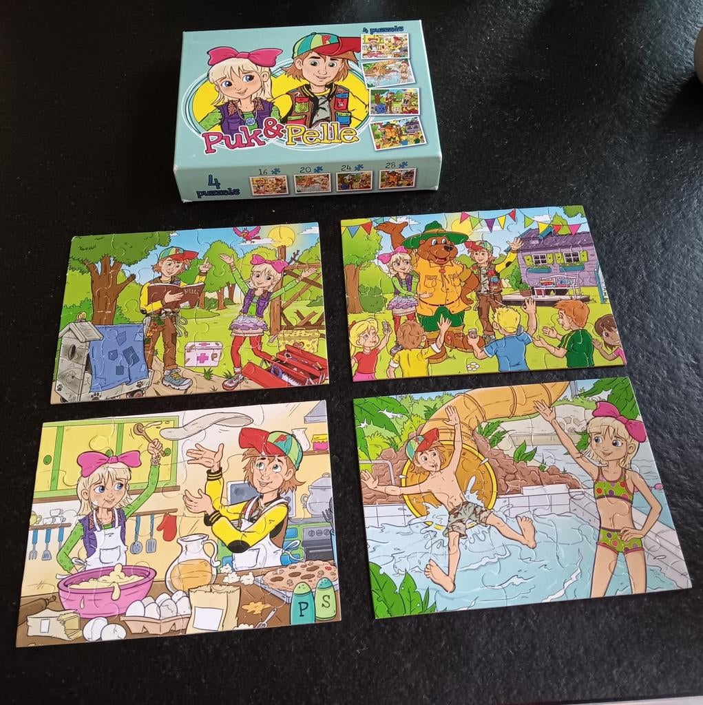 Puzzels Puk & Pelle, Ophalen of Verzenden, 10 tot 50 stukjes, Gebruikt