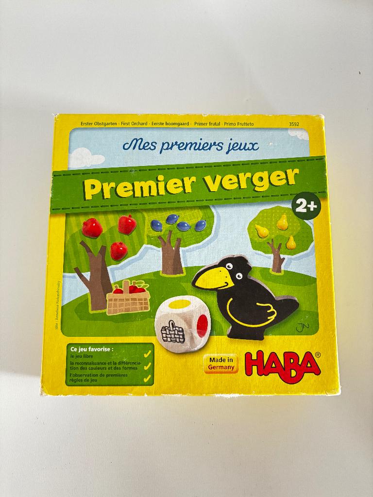 Haba Eerste Boomgaard gezelschapsspel 3+, Kinderen en Baby's, Speelgoed | Educatief en Creatief, Ophalen of Verzenden, Zo goed als nieuw