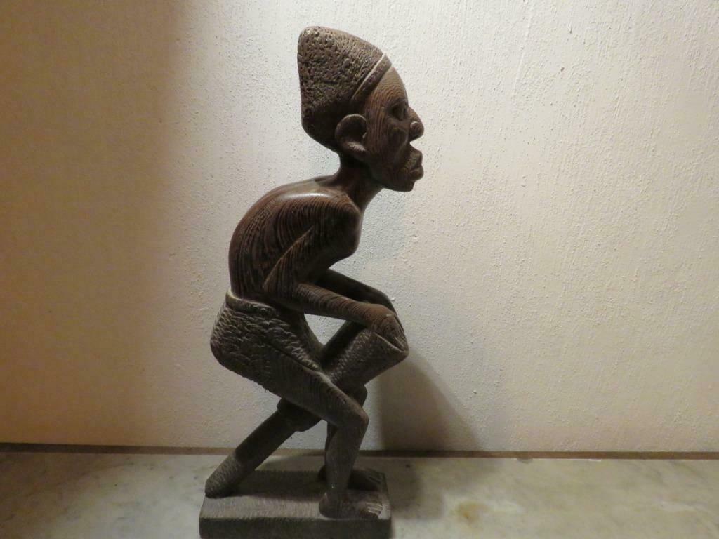 Afrikaans beeld DR Congo  Wenge hout, Antiek en Kunst, Ophalen of Verzenden