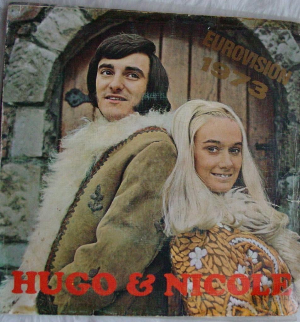 45T 7INCH VINYL SINGLE HUGO EN NICOLE, Cd's en Dvd's, Vinyl | Nederlandstalig, Ophalen of Verzenden