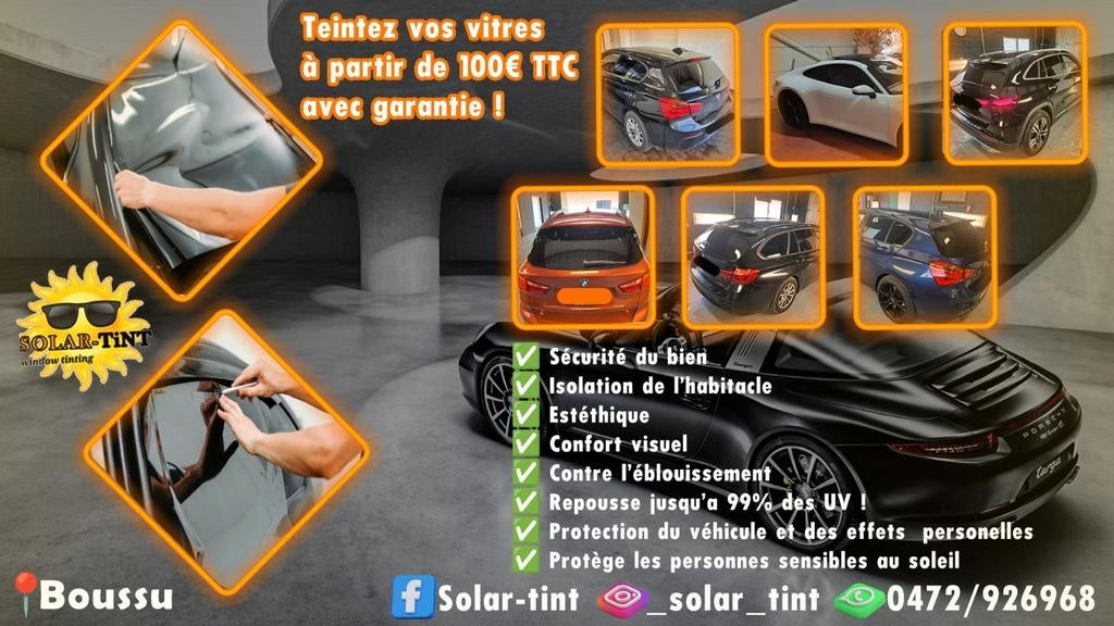 Pose vitres teintées garantie, Autos : Divers, Tuning & Styling, Enlèvement ou Envoi