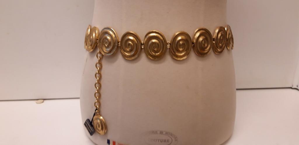Yves Saint LAURENT, luxe Vintage ceintuur verguld, J80 UNIEK, Ophalen of Verzenden, Zo goed als nieuw
