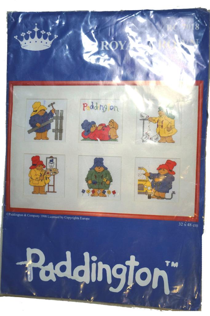 Paddington Borduurpakket  -  Royal Crown RC-7018, Hobby en Vrije tijd, Ophalen of Verzenden, Nieuw, Handborduren, Borduurpakket