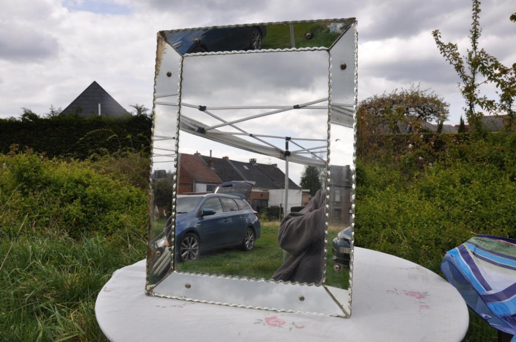 §  miroir venitien des années 50, Ophalen of Verzenden, Rechthoekig