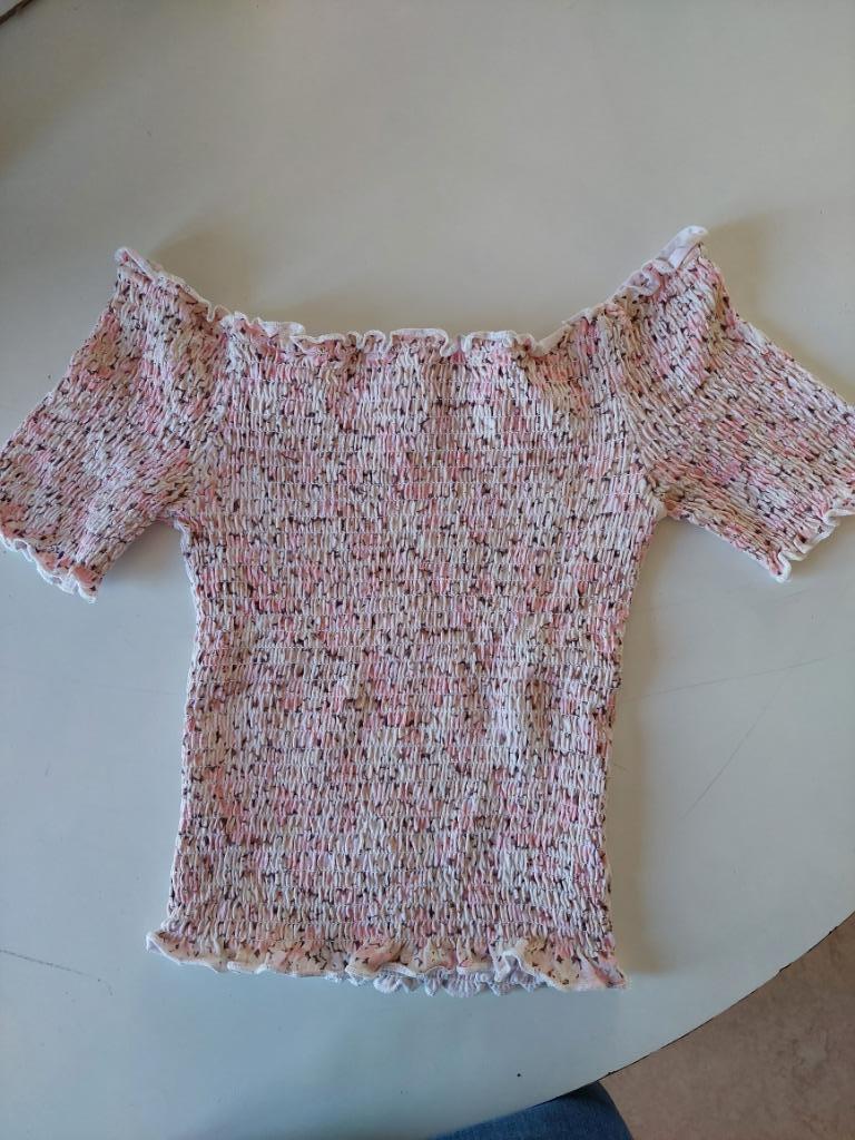 Topje H&M maat XS, H&M, Ophalen of Verzenden, Korte mouw, Roze