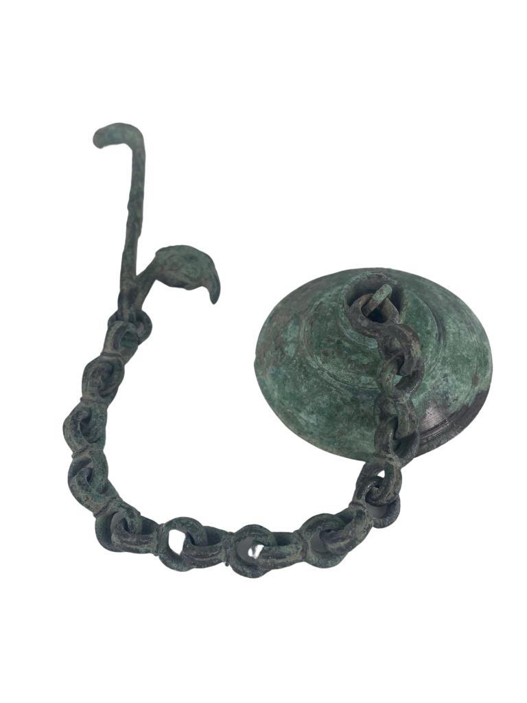 Groene bronzen ketting - Aziatische kunst (Khmer), Ophalen of Verzenden