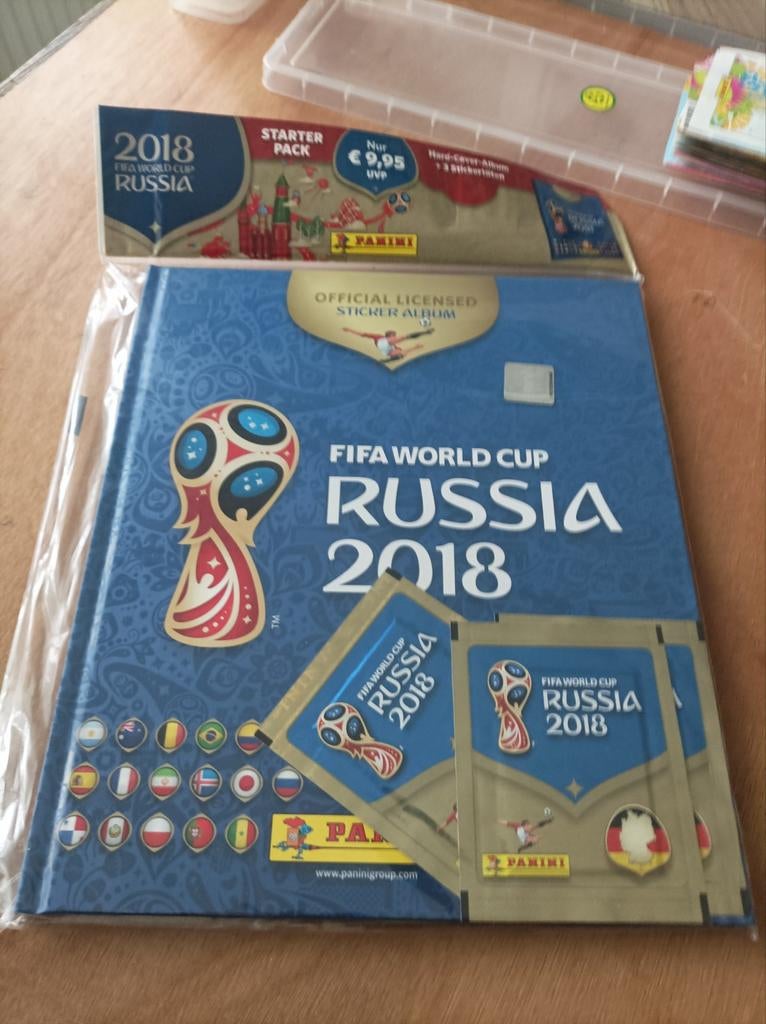 Panini 1 leeg Hard cover album WK Russia 2018, Ophalen of Verzenden, Zo goed als nieuw