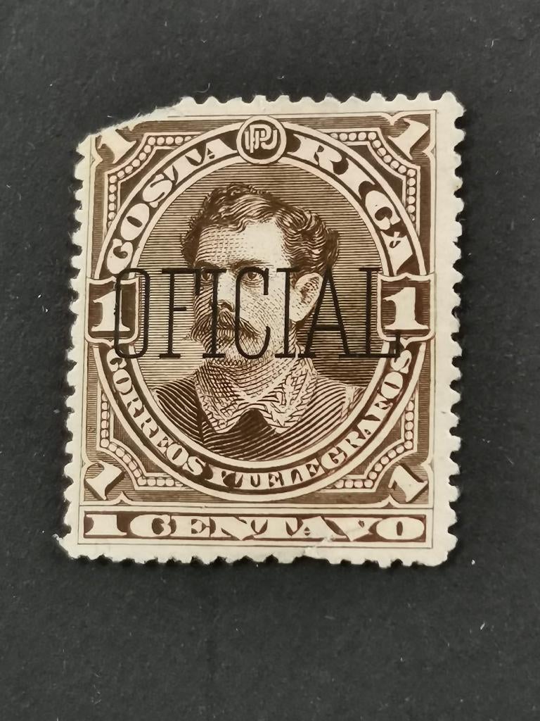 Costa Rica 1892 - surcharge OFICIAL, Enlèvement ou Envoi, Affranchi, Amérique centrale