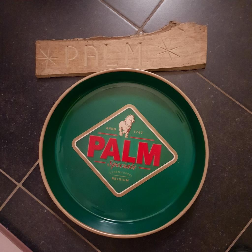 Palm plateau en houten bordje . Doe bod ., Verzamelen, Ophalen of Verzenden, Zo goed als nieuw, Palm
