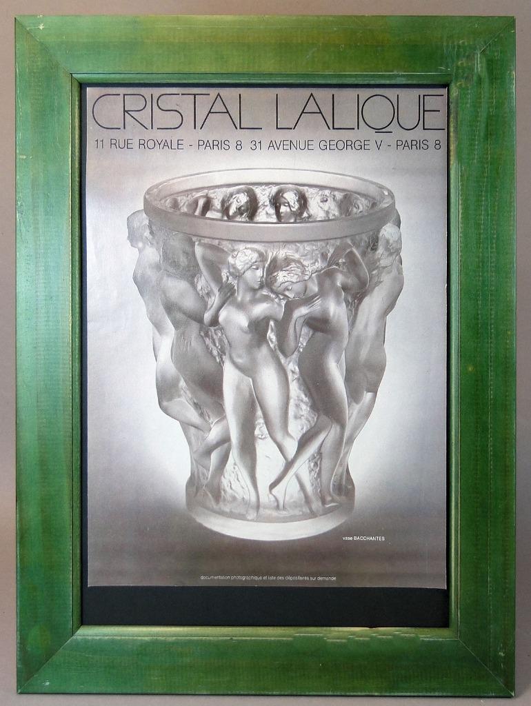 Affiche Art Deco vaas Lalique, Ophalen of Verzenden