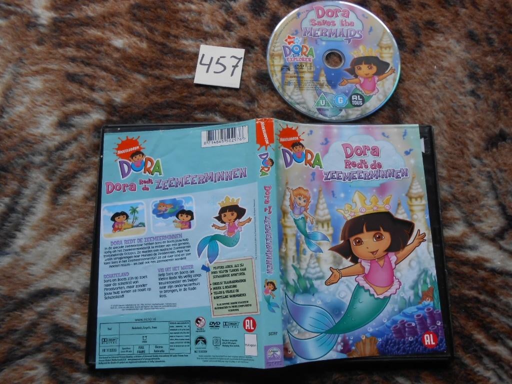 DVD Dora redt de zeemeerminnen, Cd's en Dvd's, Alle leeftijden, Ophalen of Verzenden, Gebruikt