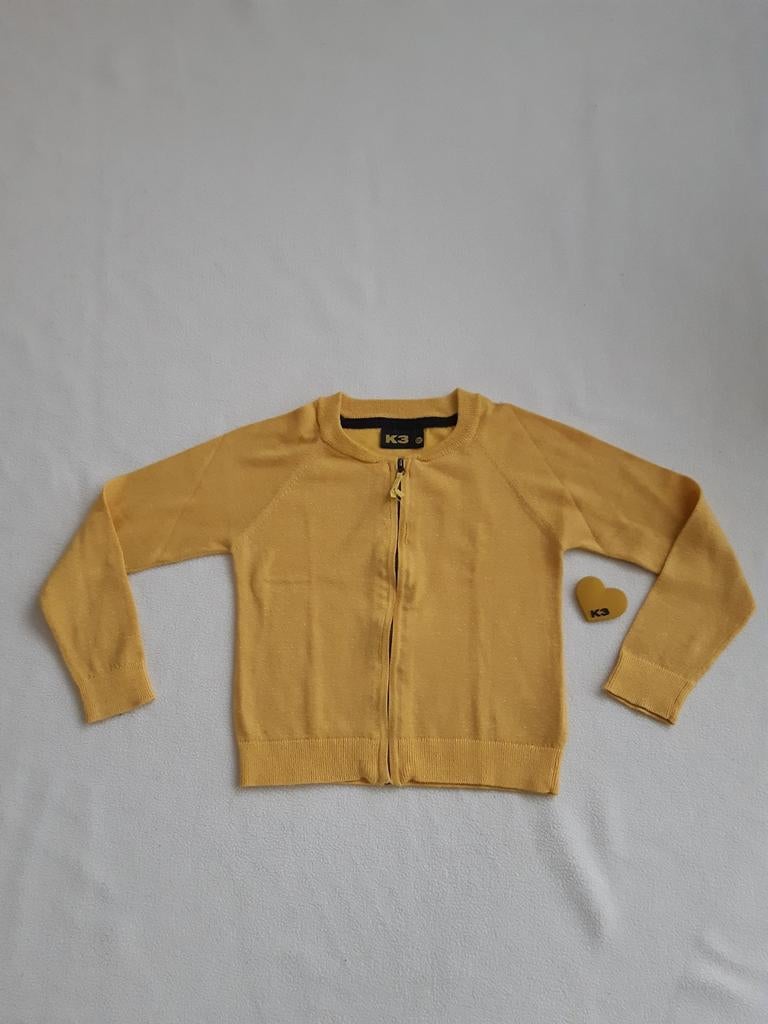 K3 geel vestje maat 122, Gebruikt, Meisje, Trui of Vest, Ophalen of Verzenden