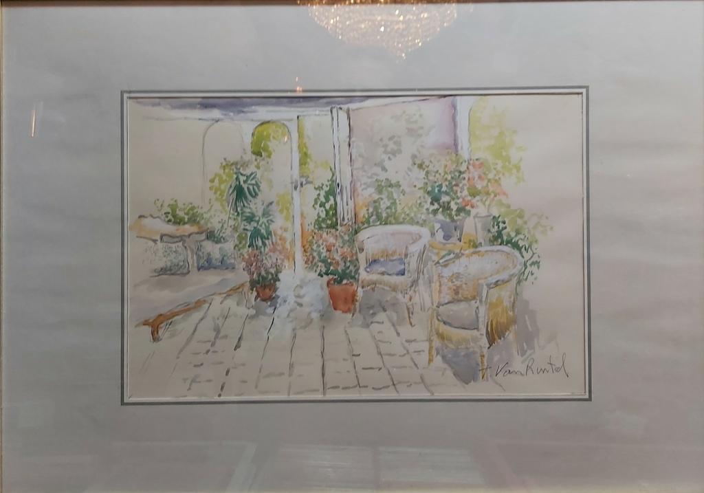 Theo Van Rintel aquarelle originale d'Ostende, Enlèvement ou Envoi
