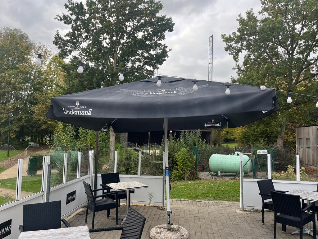 Grote parasol lindemans, Tuin en Terras, Parasols, Ophalen, Nieuw