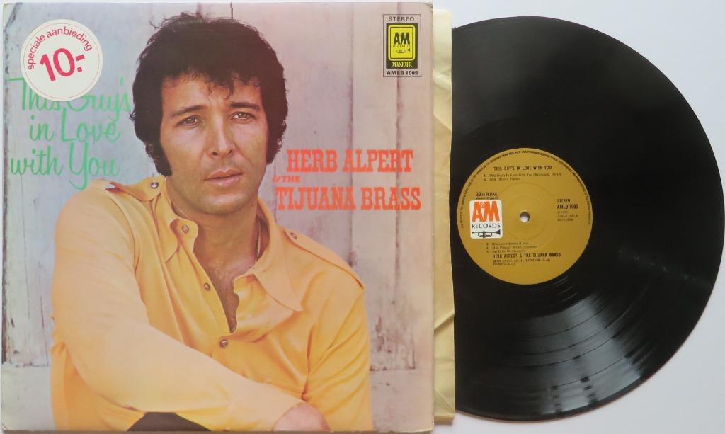 Herb Alpert & The Tijana brass - This guy's in love with you, Ophalen of Verzenden, Gebruikt, 12 inch, Jazz