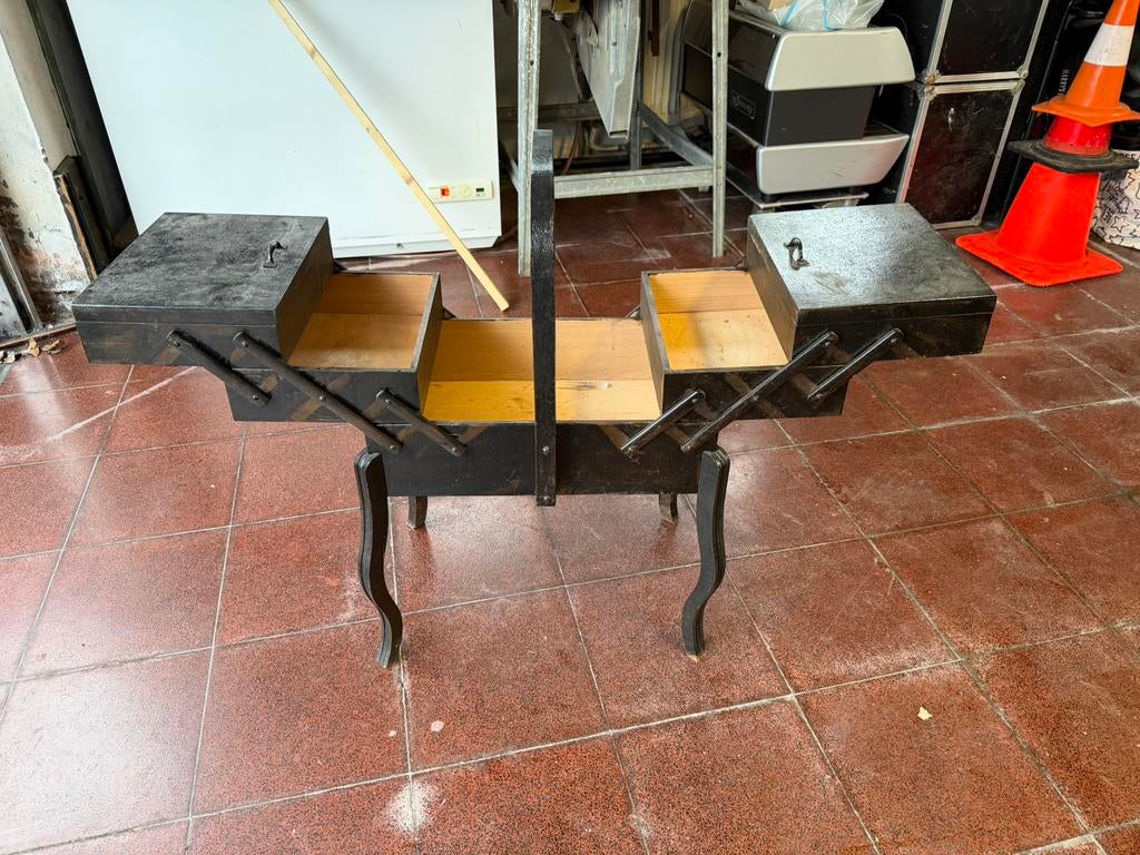 Vintage naaikastje, Ophalen