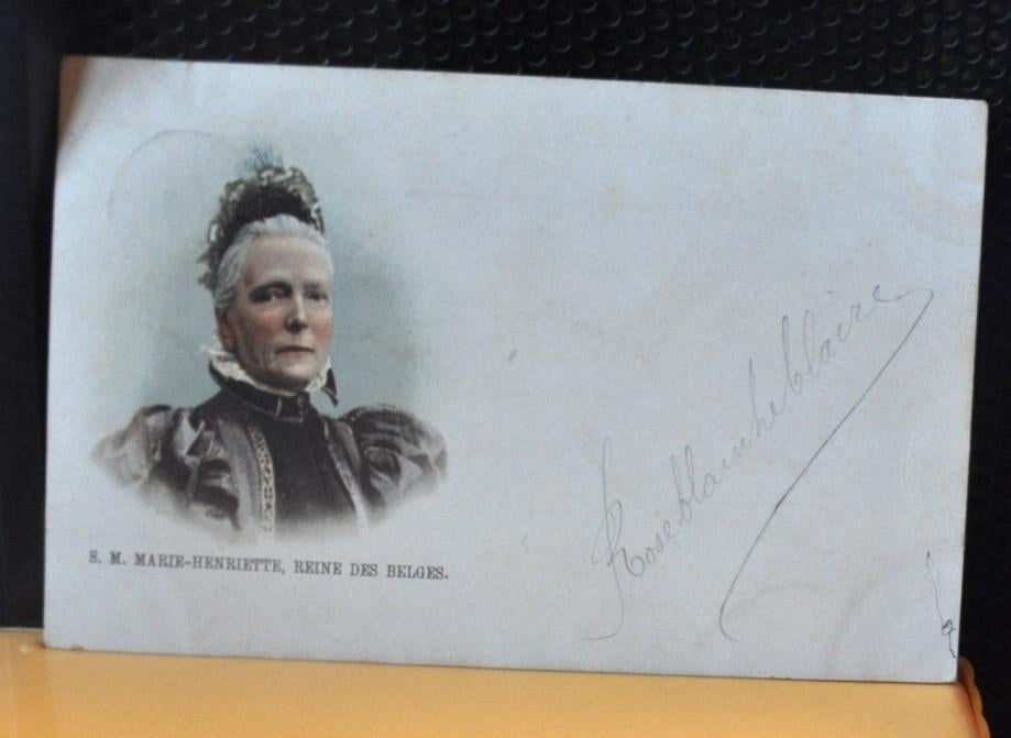 carte postale s.m marie henriette de belgique timbrée 1900, Verzamelen, Postkaarten | België, Gelopen, Voor 1920, Ophalen of Verzenden