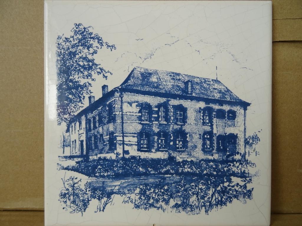 Delfts blauwe tegel Sphinx Maastricht tegel vintage 15x15cm, Antiek en Kunst, Ophalen of Verzenden