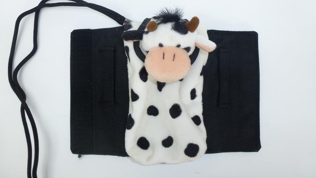 oud hoesje voor GSM koe Nici kan aan de hals of aan de broek, Ophalen of Verzenden, Gebruikt, Hoesje of Tasje