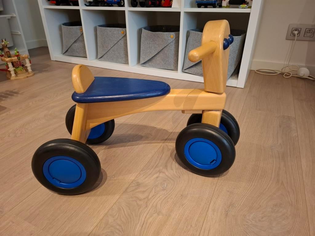🚲 Van Dijk Toys berken houten loopfiets vanaf 1 j 🚲, Ophalen, Zo goed als nieuw, Loopfiets