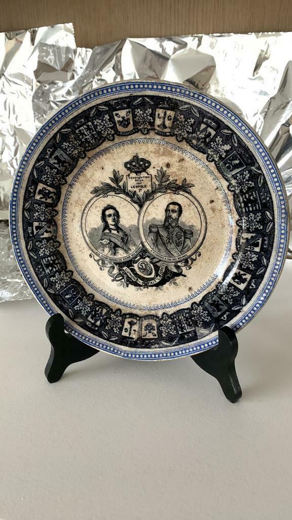 Bord LEOPOLD II KERAMIS oorspronkelijke uitgave, Antiek en Kunst, Ophalen of Verzenden