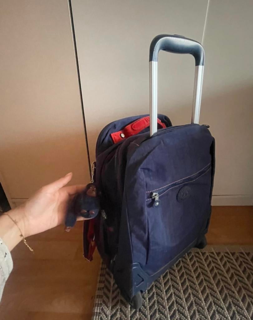 Kipling schooltas hele goede staat, 40 tot 60 cm, Blauw, Ophalen of Verzenden, Zo goed als nieuw