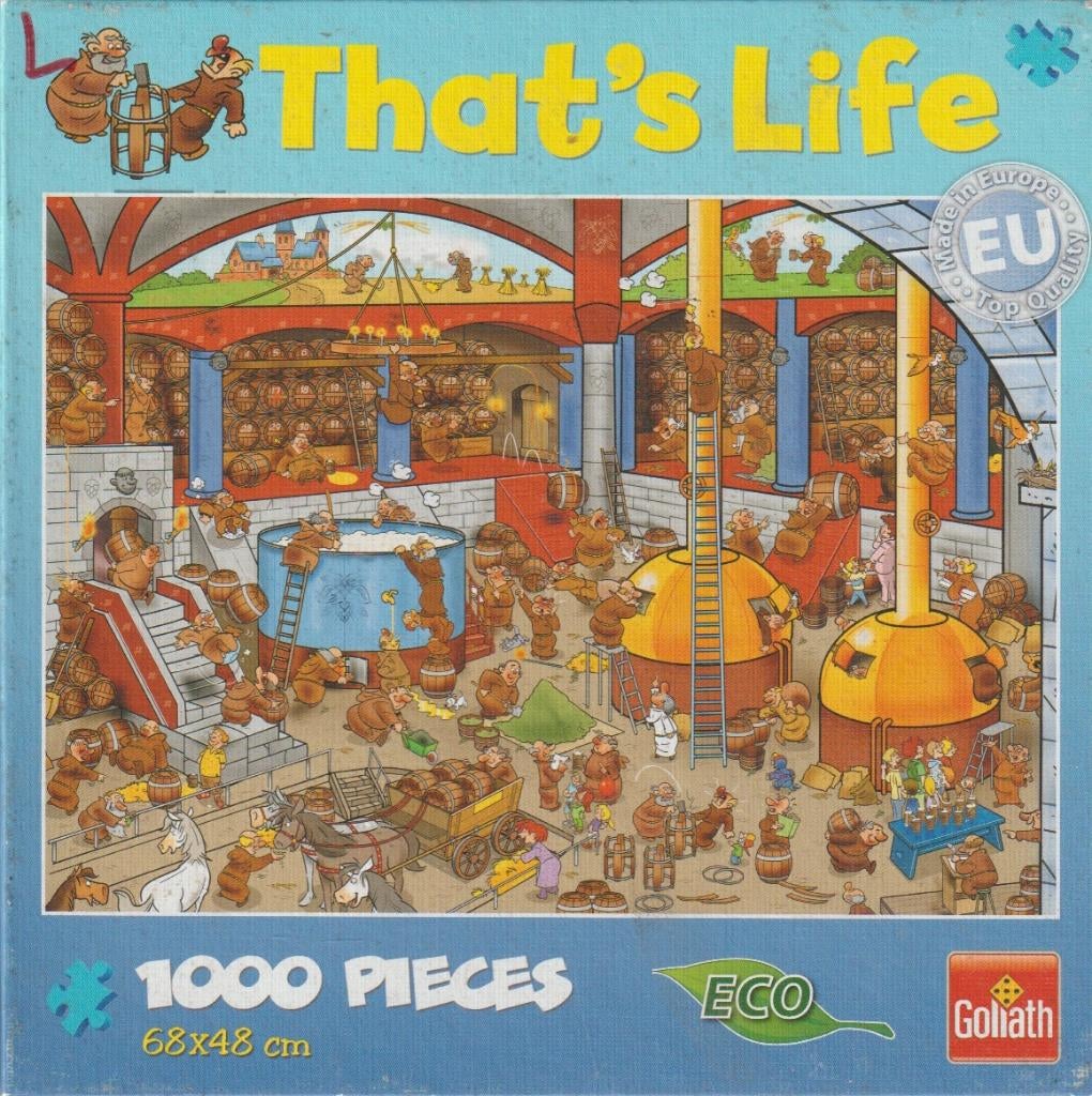 Goliath puzzel - That's Life Brewery nr. 71329., Envoi