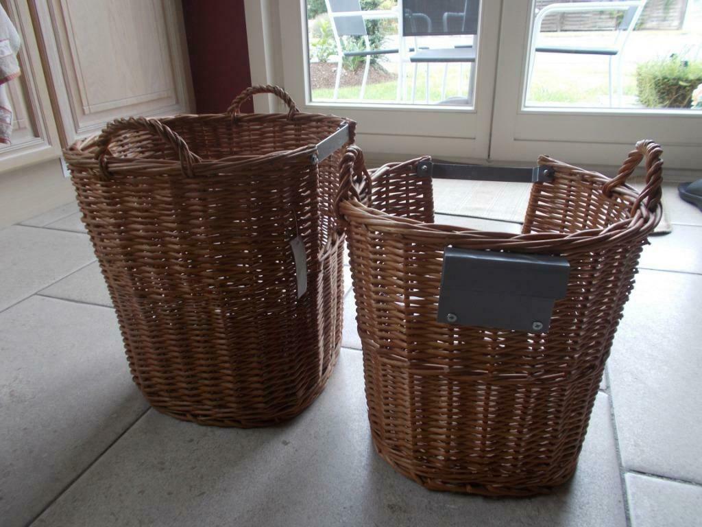 Rieten manden om op te hangen, Ophalen, Nieuw, Fietsmand