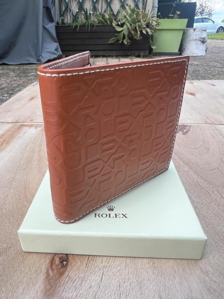 Rolex portefeuille, Bruin, Nieuw, Leder, Ophalen