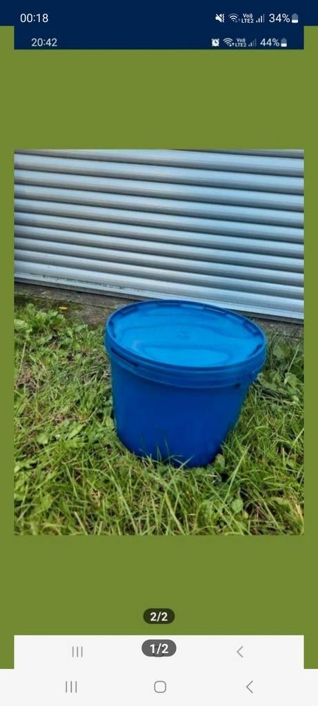 Seaux 10 litres ou 5 litres avec couvercle, Maison & Meubles, Seaux, Avec couvercle, Enlèvement