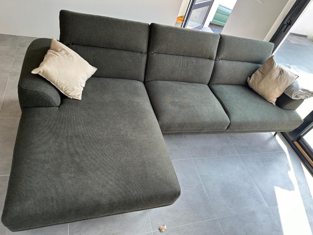 Zo goed als nieuwe hoekzetel met lounge, Ophalen, Zo goed als nieuw, Stof