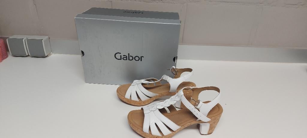 GABOR SANDALEN, Ophalen of Verzenden, Wit