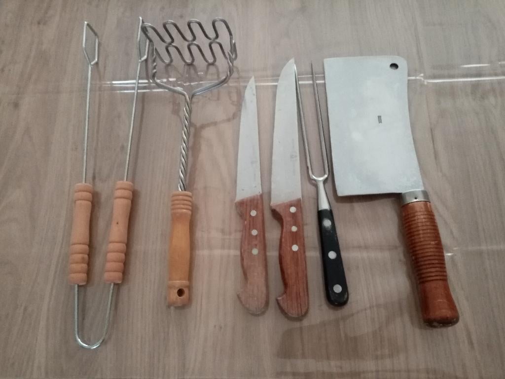 Messen Chef + Demi Chef + hakmes + ... lot of los, Ophalen, Gebruikt