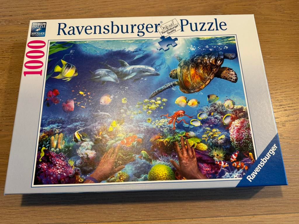 Puzzel 1000 stukjes aquarium gloednieuw, Enlèvement ou Envoi, 500 à 1500 pièces, Neuf, Puzzle