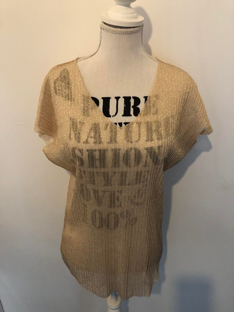 Dames blouses maat M goud, Ophalen of Verzenden, Zo goed als nieuw, Maat 38/40 (M)