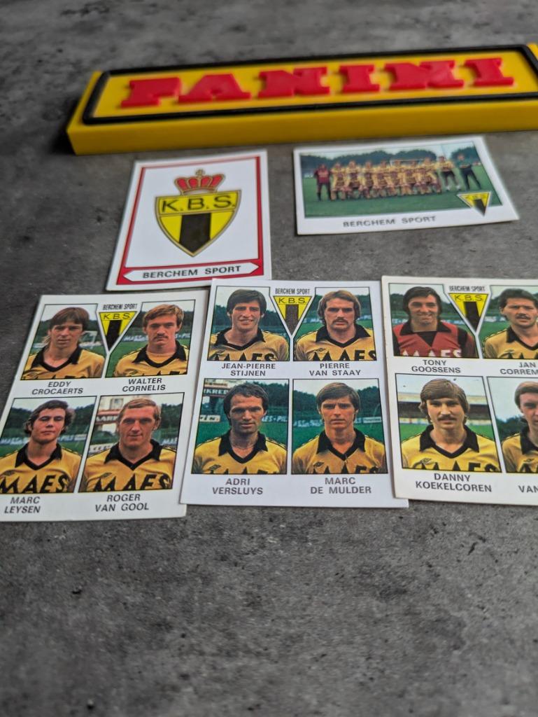 PANINI FOOTBALL 78 BERCHEM SPORT 5 STICKERS 1978, Verzenden, Nieuw