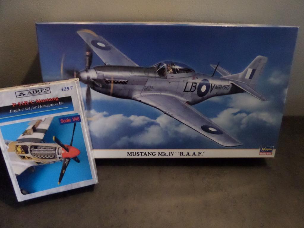 Modelbouw Kit Mustang Mk.IV "RAAF" + EXTRA'S, Hasegawa, Nieuw, Ophalen of Verzenden, Groter dan 1:72