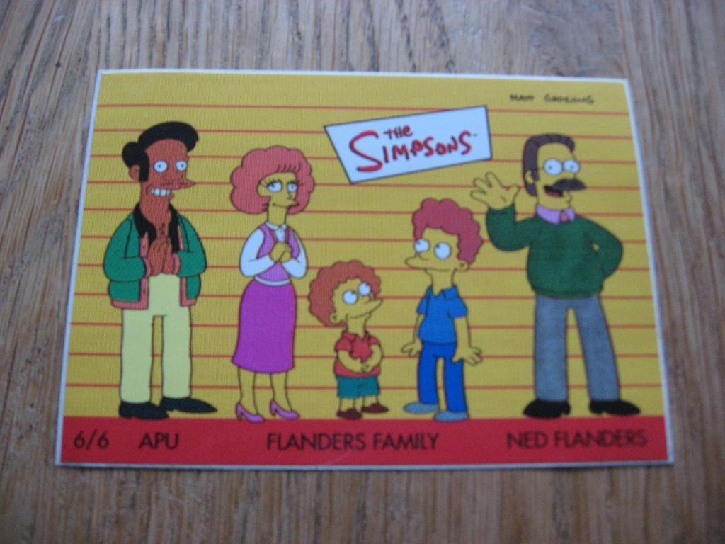 Sticker The Simpsons Matt Groening Flanders Family 10,5 x 7, Verzamelen, Ophalen of Verzenden, Nieuw, Strip of Tekenfilm